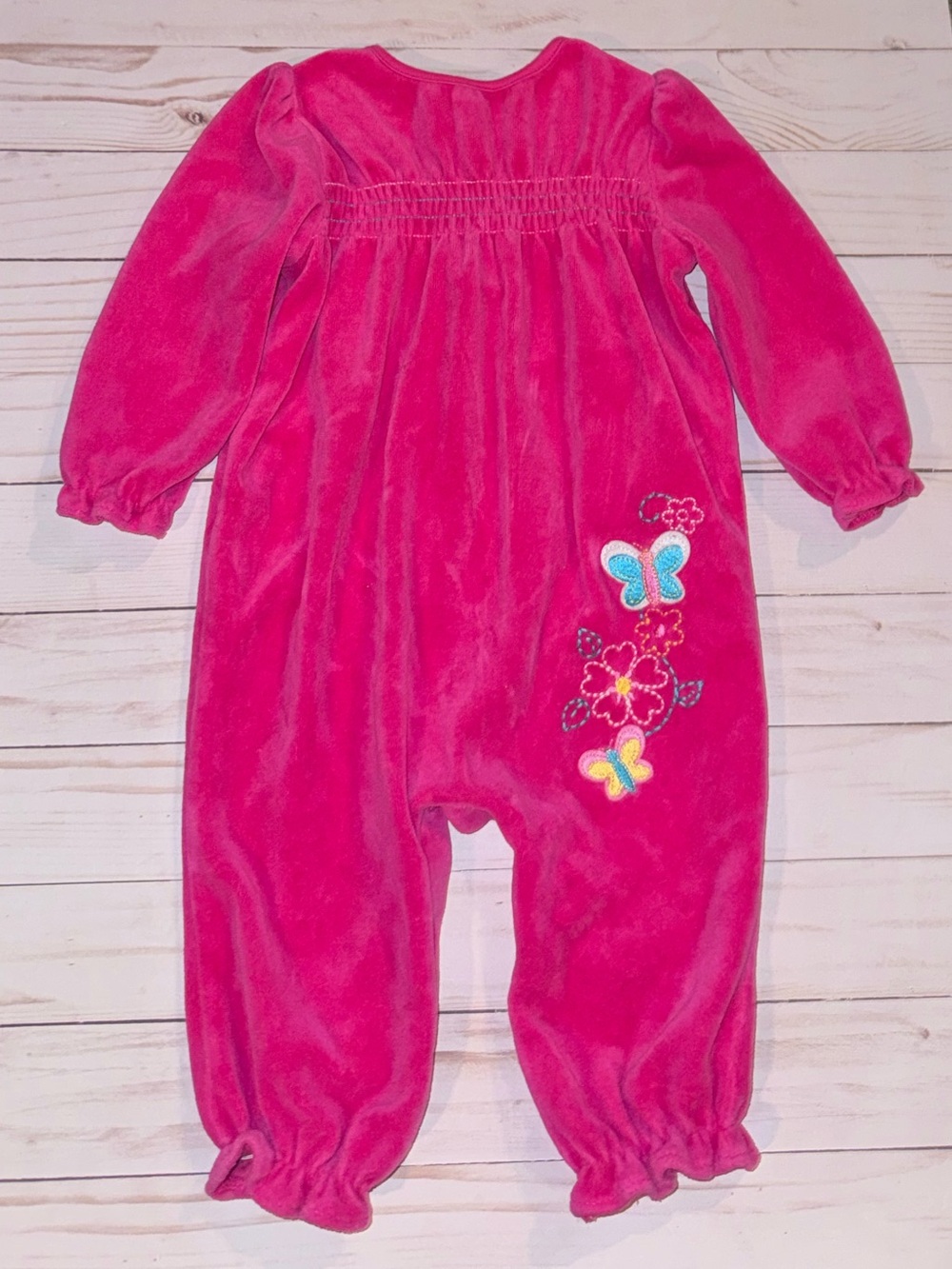 Okie Dokie vintage velour romper